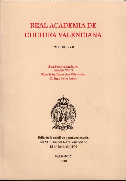 Escritores valencianos del siglo XVIII Escritores valencianos del siglo XVIII