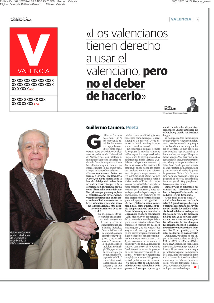 Entrevista a Guillermo Carnero