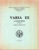 Serie Arqueológica 10 - Varia III